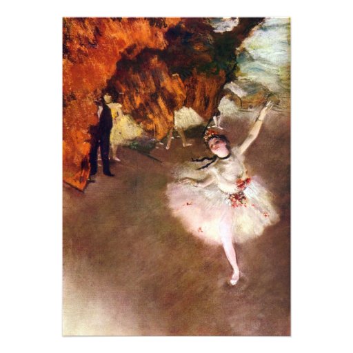 Prima Ballerina; Rosita Mauri, The Star by Degas Personalized Invitations