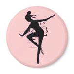 Prima Ballerina Silhouette Magnet magnets