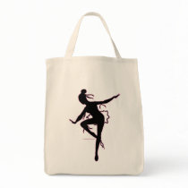 Prima Ballerina Silhouette Tote Bag