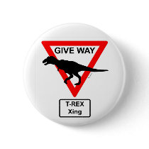 Primal Give Way T-Rex Xing Button