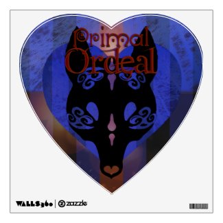 Primal Ordeal "Wolf Mask" Logo Wall Decal