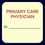 Primary Care Physician Medical Chart Labels stickers