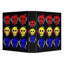 Primary Color Skulls binders