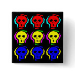 Primary Color Skulls Buttons