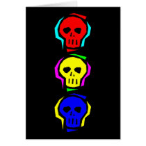 Primary Color Skulls cards by JKcoder Primary Color Skulls cards