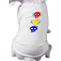 Primary Color Skulls pet clothing