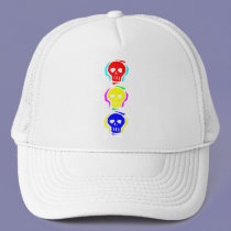 Primary Color Skulls hats by JKcoder Primary Color Skulls hats