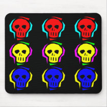 Primary Color Skulls mousepads by JKcoder Primary Color Skulls mousepads