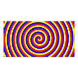 Primary Colors. Bright and Colorful Spiral. Photo Greeting Card