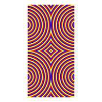 Primary Colors. Bright and Colorful Spirals. Photo Greeting Card