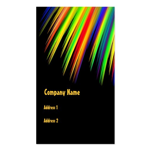 Primary Colors Business Card (back side)