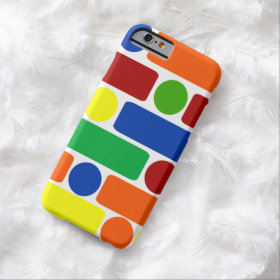 Primary Colors Geometric Shapes iPhone 6 Case