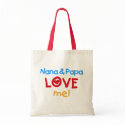 Primary Colors Nana and Papa Love Me bag