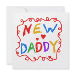 Primary Colors New Daddy Gifts Custom Announcements
