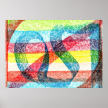 Primary Colors Rainbow Poster