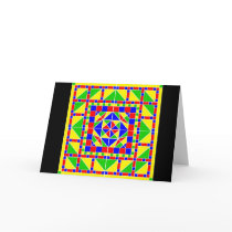 Primary Colors Rangoli 2 Diwali Card