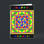 Primary Colors Rangoli Diwali Card