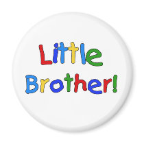 Primary Colors Text Little Brother magnets by familymembers Primary Colors Text Little Brother magnets