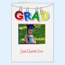 Primary Colors, Youth Graduate Photo cards