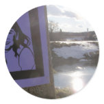 Primary Colours - St Croiw, Nova Scotia Round Sticker