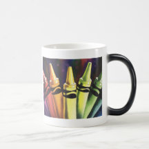 Primary Reasoning Crayon Watercolor Art Coffee Mug