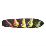"Primary Reasoning" Watercolor Crayon Art Skateboard Deck