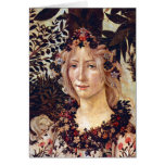 Primavera, detail Flora, Botticelli c. 1482 cards