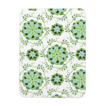Primavera fresca y de lujo floral iman rectangular