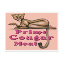 Prime Cougar Meat postcards