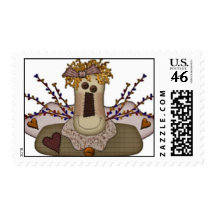 Primitive Angel Shelfsitter Stamp