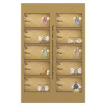 Primitive Angels Gift Tags on a Sheet - D1 Primitive Angels Gift Tags on a Sheet - D1