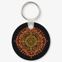 Primitive Art-Sun Keychains