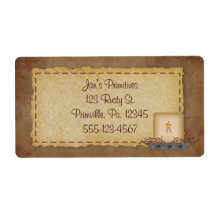 Primitive Candle Business Label