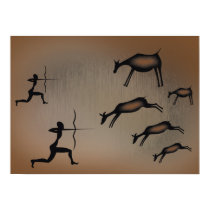 Primitive Cave Art Poster posters