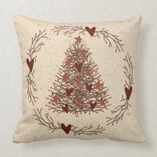 Primitive Christmas Tree Pillow