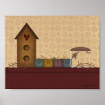 Primitive Country Shelf Print