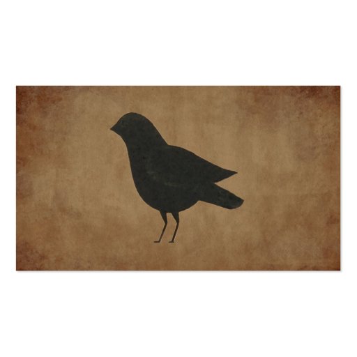 Primitive Crow Business Card (back side)
