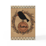 Primitive crow Greeting Card