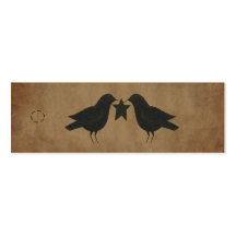 Primitive Crows Hang Tag Business Cards