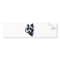 "Primitive Elegance" by Stephanie Dampfous bumper stickers