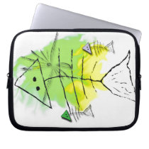 Primitive Fish Laptop Bag Computer Sleeve