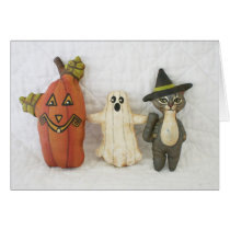 Primitive Folk Art Halloween Party Invitations cards