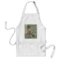 Primitive Girl and Cats Apron
