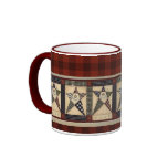 primitive heart  mug