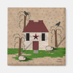 Primitive House Magnet