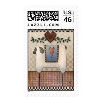 primitive sheep stamp stamp