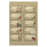 Primitive Things Gift Tags on a Sheet - D5 Primitive Things Gift Tags on a Sheet - D5