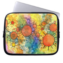 Primordial Suns Abstract Laptop Bag laptop sleeves