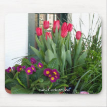 Primrose Tulips Window mousepads