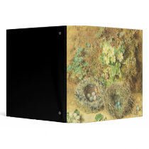 Primroses and Birds' Nests Vinyl Binder